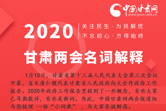 2020甘肅兩會|漲知識！政府工作報告23個新名詞，最全解釋來了