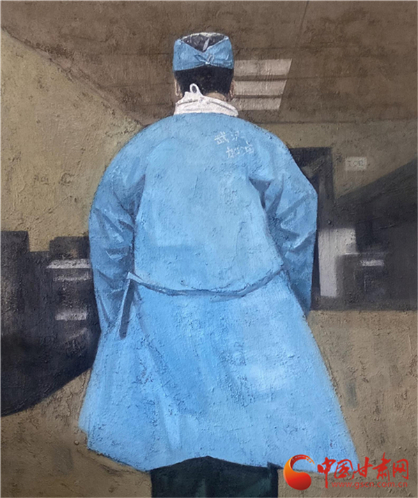 【甘肅文藝界戰(zhàn)“疫”·美術 ⑤】盧濤《武漢2020——逆行者》