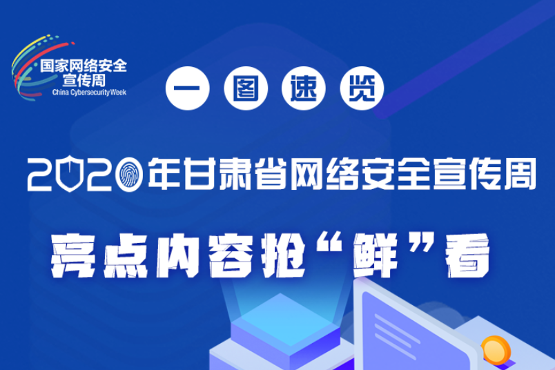 一圖速覽2020年甘肅省網(wǎng)絡安全宣傳周，亮點內(nèi)容搶“鮮”看！