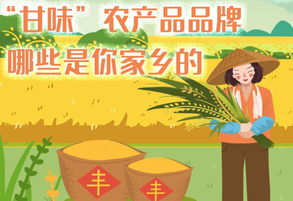 一圖帶你了解“甘味”農(nóng)產(chǎn)品品牌 ，哪些是你家鄉(xiāng)的？