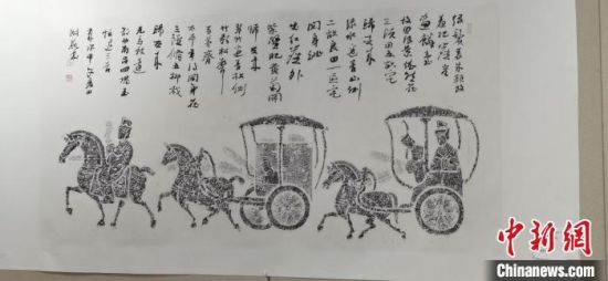 圖為傳拓作品。　崔琳 攝