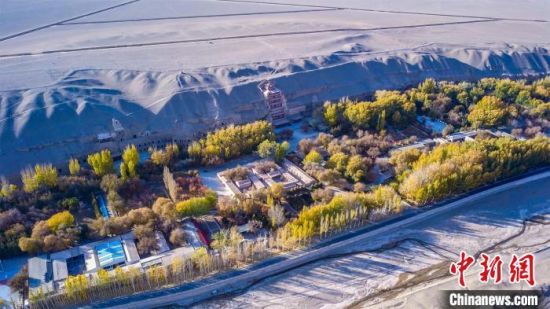 2022年11月，航拍深秋季節(jié)的莫高窟?！　⊥醣筱y 攝