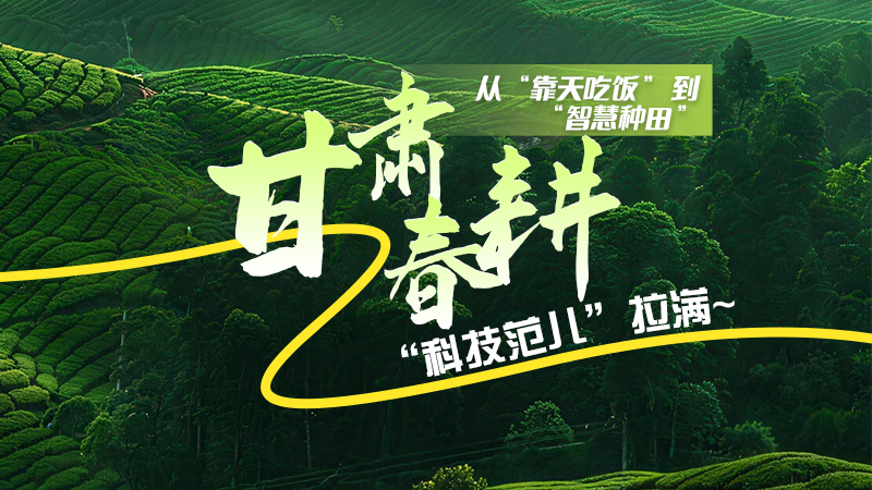 長圖|從“靠天吃飯”到“智慧種田”，甘肅春耕“科技范兒”拉滿