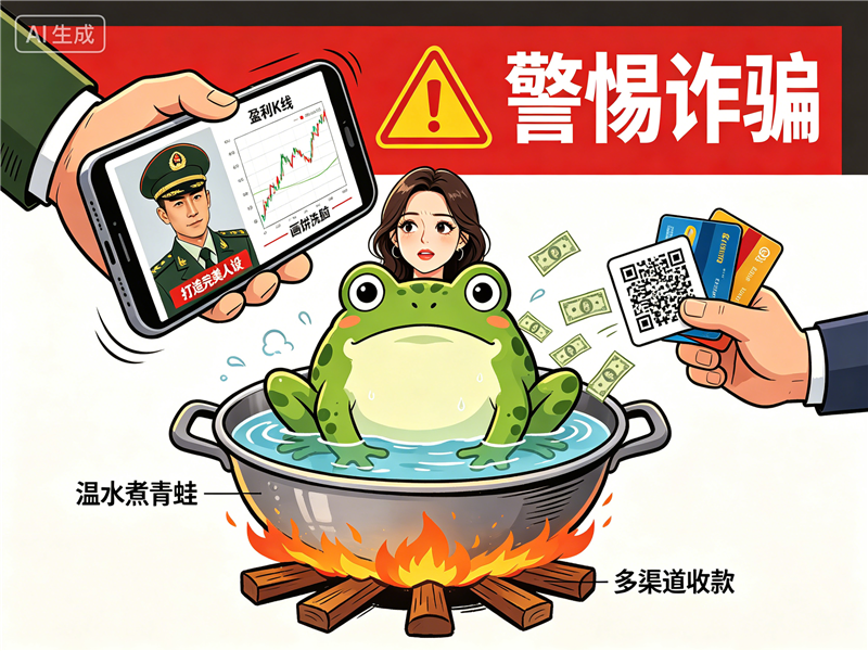 警惕偽裝軍人殺豬盤(pán) 一女子網(wǎng)戀被騙近80萬(wàn)元